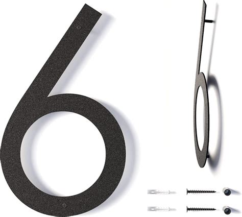 metal house numbers large|12 inch house numbers black.